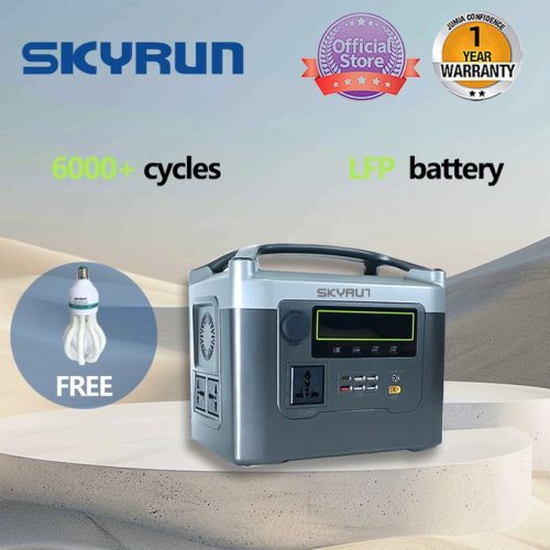 Skyrun 600W Portable Power Station,576Wh,LFP Batteries